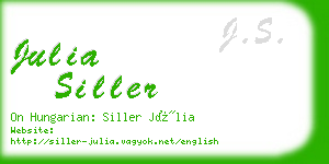 julia siller business card